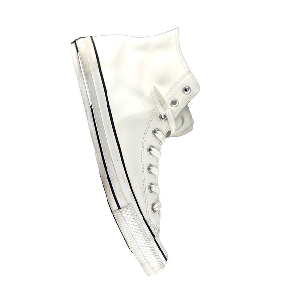 Converse Chuck Taylor Unisex White Patent Leather Sneakers Men 13 Women’s 15 - Picture 8 of 14